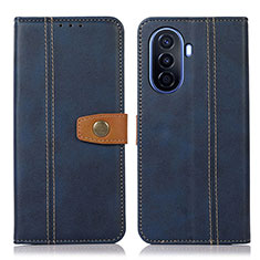 Coque Portefeuille Livre Cuir Etui Clapet M16L pour Huawei Enjoy 50 Bleu