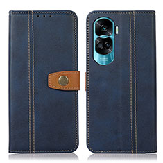 Coque Portefeuille Livre Cuir Etui Clapet M16L pour Huawei Honor 90 Lite 5G Bleu