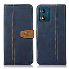 Coque Portefeuille Livre Cuir Etui Clapet M16L pour Motorola Moto E13 Bleu