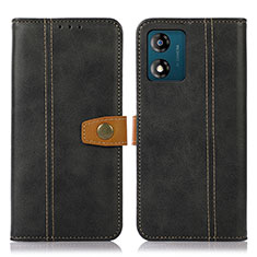 Coque Portefeuille Livre Cuir Etui Clapet M16L pour Motorola Moto E13 Noir