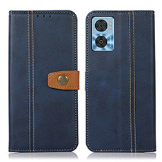 Coque Portefeuille Livre Cuir Etui Clapet M16L pour Motorola Moto E22i Bleu