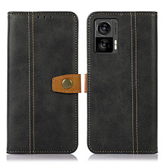 Coque Portefeuille Livre Cuir Etui Clapet M16L pour Motorola Moto Edge 30 Lite 5G Noir