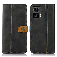 Coque Portefeuille Livre Cuir Etui Clapet M16L pour Motorola Moto Edge 30 Neo 5G Noir