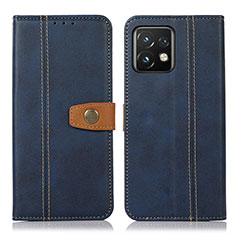 Coque Portefeuille Livre Cuir Etui Clapet M16L pour Motorola Moto Edge 40 Pro 5G Bleu