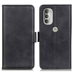 Coque Portefeuille Livre Cuir Etui Clapet M16L pour Motorola Moto G51 5G Noir