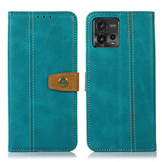 Coque Portefeuille Livre Cuir Etui Clapet M16L pour Motorola Moto G72 Vert