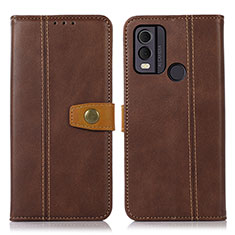 Coque Portefeuille Livre Cuir Etui Clapet M16L pour Nokia C22 Marron