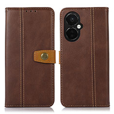 Coque Portefeuille Livre Cuir Etui Clapet M16L pour OnePlus Nord CE 3 Lite 5G Marron