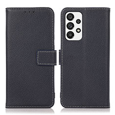 Coque Portefeuille Livre Cuir Etui Clapet M16L pour Samsung Galaxy A73 5G Bleu