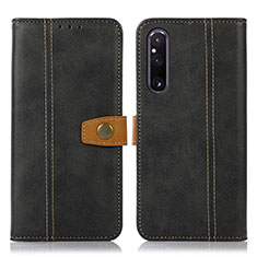 Coque Portefeuille Livre Cuir Etui Clapet M16L pour Sony Xperia 1 V Noir