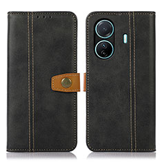 Coque Portefeuille Livre Cuir Etui Clapet M16L pour Vivo T1 5G Noir