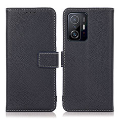 Coque Portefeuille Livre Cuir Etui Clapet M16L pour Xiaomi Mi 11T Pro 5G Bleu