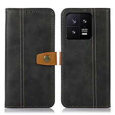 Coque Portefeuille Livre Cuir Etui Clapet M16L pour Xiaomi Mi 13 5G Noir