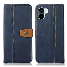 Coque Portefeuille Livre Cuir Etui Clapet M16L pour Xiaomi Poco C51 Bleu