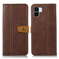 Coque Portefeuille Livre Cuir Etui Clapet M16L pour Xiaomi Poco C51 Marron