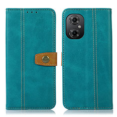 Coque Portefeuille Livre Cuir Etui Clapet M16L pour Xiaomi Poco M4 5G Vert