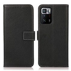 Coque Portefeuille Livre Cuir Etui Clapet M16L pour Xiaomi Poco X3 GT 5G Noir