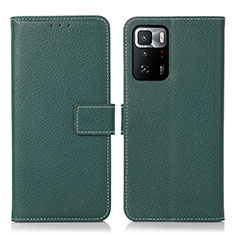 Coque Portefeuille Livre Cuir Etui Clapet M16L pour Xiaomi Poco X3 GT 5G Vert