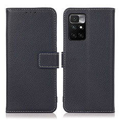 Coque Portefeuille Livre Cuir Etui Clapet M16L pour Xiaomi Redmi 10 (2022) Bleu