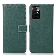 Coque Portefeuille Livre Cuir Etui Clapet M16L pour Xiaomi Redmi 10 (2022) Vert