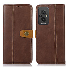 Coque Portefeuille Livre Cuir Etui Clapet M16L pour Xiaomi Redmi 11 Prime 4G Marron