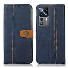 Coque Portefeuille Livre Cuir Etui Clapet M16L pour Xiaomi Redmi K50 Ultra 5G Bleu