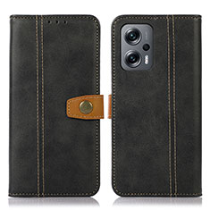 Coque Portefeuille Livre Cuir Etui Clapet M16L pour Xiaomi Redmi K50i 5G Noir