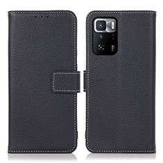 Coque Portefeuille Livre Cuir Etui Clapet M16L pour Xiaomi Redmi Note 10 Pro 5G Bleu