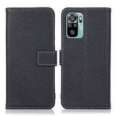 Coque Portefeuille Livre Cuir Etui Clapet M16L pour Xiaomi Redmi Note 10S 4G Bleu