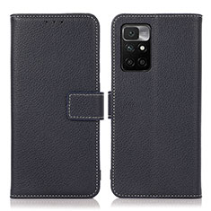 Coque Portefeuille Livre Cuir Etui Clapet M16L pour Xiaomi Redmi Note 11 4G (2021) Bleu