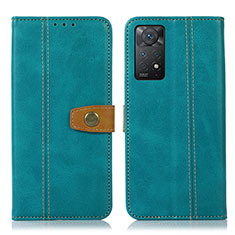 Coque Portefeuille Livre Cuir Etui Clapet M16L pour Xiaomi Redmi Note 11 Pro 4G Vert