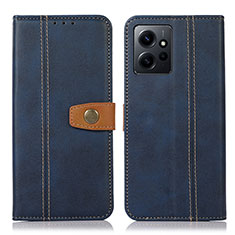 Coque Portefeuille Livre Cuir Etui Clapet M16L pour Xiaomi Redmi Note 12 4G Bleu