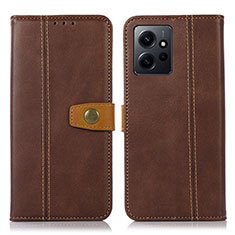 Coque Portefeuille Livre Cuir Etui Clapet M16L pour Xiaomi Redmi Note 12 4G Marron