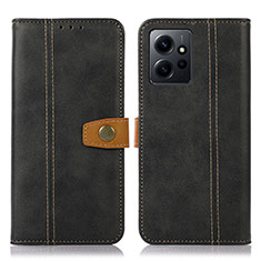 Coque Portefeuille Livre Cuir Etui Clapet M16L pour Xiaomi Redmi Note 12 4G Noir