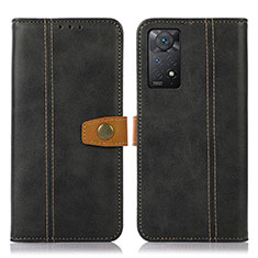 Coque Portefeuille Livre Cuir Etui Clapet M16L pour Xiaomi Redmi Note 12 Pro 4G Noir