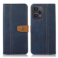 Coque Portefeuille Livre Cuir Etui Clapet M16L pour Xiaomi Redmi Note 12 Turbo 5G Bleu