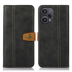 Coque Portefeuille Livre Cuir Etui Clapet M16L pour Xiaomi Redmi Note 12 Turbo 5G Noir