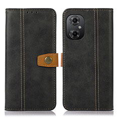 Coque Portefeuille Livre Cuir Etui Clapet M16L pour Xiaomi Redmi Note 12R Pro 5G Noir