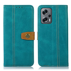 Coque Portefeuille Livre Cuir Etui Clapet M16L pour Xiaomi Redmi Note 12T Pro 5G Vert