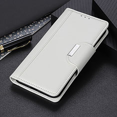 Coque Portefeuille Livre Cuir Etui Clapet M22L pour Samsung Galaxy S21 Plus 5G Blanc