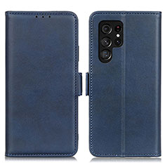 Coque Portefeuille Livre Cuir Etui Clapet M29L pour Samsung Galaxy S24 Ultra 5G Bleu