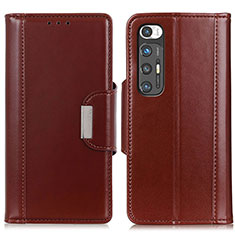 Coque Portefeuille Livre Cuir Etui Clapet ML13 pour Xiaomi Mi 10S 5G Marron