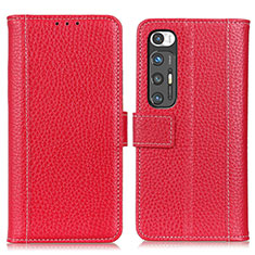 Coque Portefeuille Livre Cuir Etui Clapet ML14 pour Xiaomi Mi 10S 5G Rouge