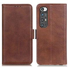 Coque Portefeuille Livre Cuir Etui Clapet ML15 pour Xiaomi Mi 10S 5G Marron