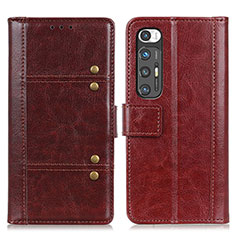 Coque Portefeuille Livre Cuir Etui Clapet ML6 pour Xiaomi Mi 10S 5G Marron