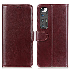 Coque Portefeuille Livre Cuir Etui Clapet ML7 pour Xiaomi Mi 10S 5G Marron