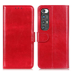 Coque Portefeuille Livre Cuir Etui Clapet ML7 pour Xiaomi Mi 10S 5G Rouge