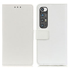 Coque Portefeuille Livre Cuir Etui Clapet ML8 pour Xiaomi Mi 10S 5G Blanc