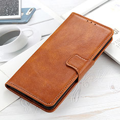 Coque Portefeuille Livre Cuir Etui Clapet ML9 pour Realme C35 Marron