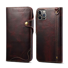 Coque Portefeuille Livre Cuir Etui Clapet MT1 pour Apple iPhone 15 Pro Max Marron